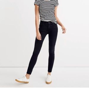 Madewell Black 9” High-Rise Skinny Jeans